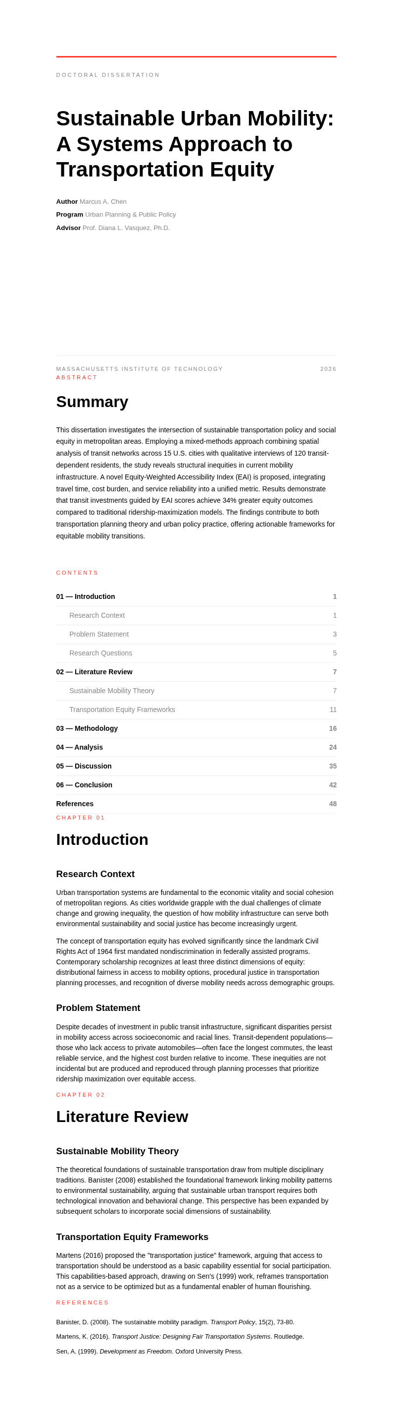 Modern minimalist thesis